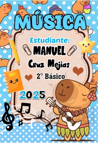 Capibara Kawaii Musica Celeste